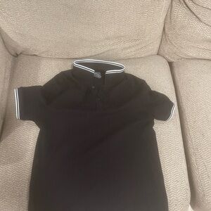 H&M muscle shirt polo black